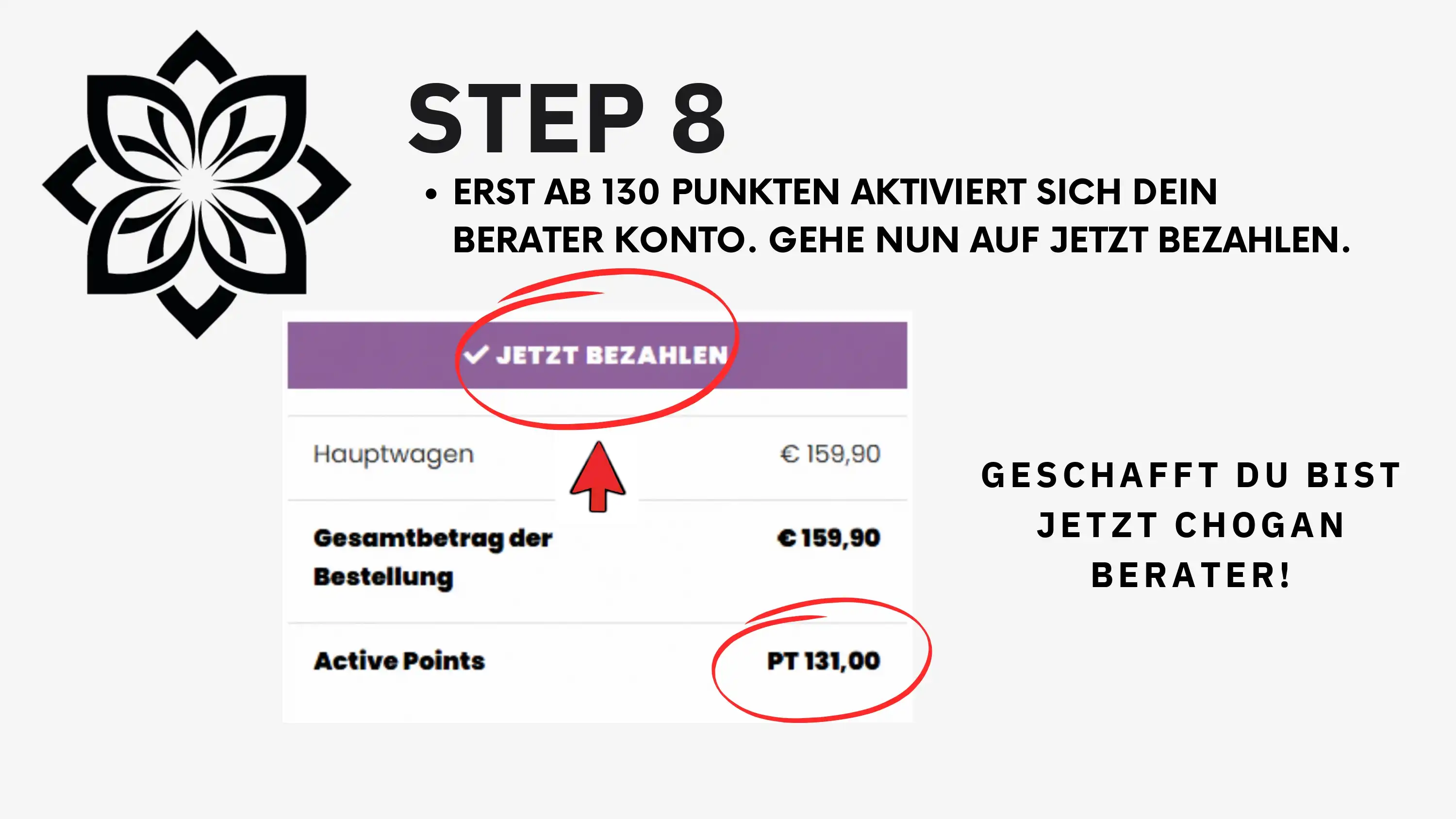 Schritt 8 Anleitung Anmeldung